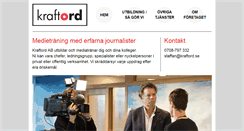 Desktop Screenshot of kraftord.se
